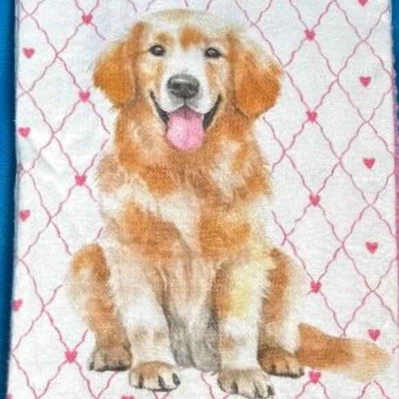 NWT & HARD TO FIND 3 PACK ADORABLE GOLDEN RETRIEVER PLUS PINK ABSORBENT TOWELS - Picture 4 of 16